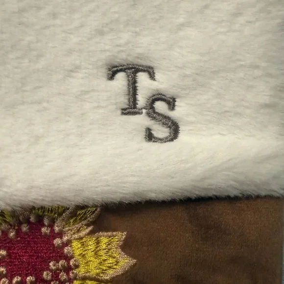 Taylor Swift Acoustic Piano Floral Embroidered Holiday Stocking (Christmas) - Picture 2 of 4